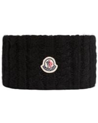 Moncler - Moncler Cable Knit Alpaca Blend Headband - Lyst