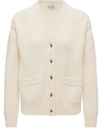 Moncler - Wool & Cashmere V-Neck Cardigan - Lyst