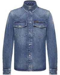 Moncler - Moncler Denim Shirt Jacket - Lyst