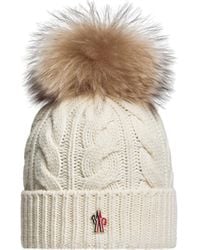 Moncler - Gorro De Cachemira/Lana Con Pompón, Mujer, Talla - Lyst