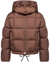 Moncler - Moncler Legerete Square-Quilted Hooded Short Down Jacket - Lyst