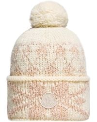 Moncler - Moncler Jacquard Knit Beanie - Lyst