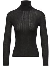 Moncler - Moncler Textured Wool Jumper - Lyst