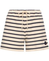 Moncler - Moncler Striped Cotton Shorts - Lyst