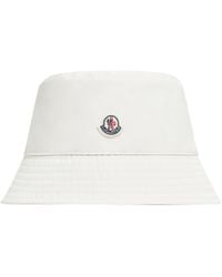 Moncler - Moncler Cotton Blend Bucket Hat - Lyst