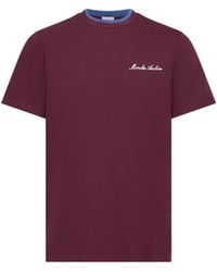 Moncler - Moncler Embroidered Logo Cotton T-Shirt - Lyst