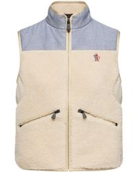 Moncler - Moncler Teddy & Chambray Gilet - Lyst