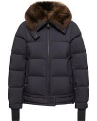 Moncler - Moncler Arabbas Daunen-Skijacke Mit Shearling-Besatz, Damen, Größe - Lyst