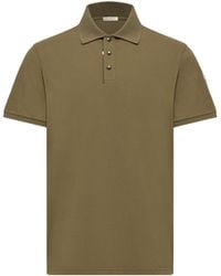 Moncler - Moncler Logo Cotton Piquet Polo Shirt - Lyst