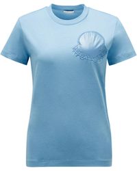 Moncler - Camiseta con parche con logotipo - Lyst