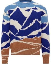 Moncler - Mountain Jacquard Wool Sweater - Lyst