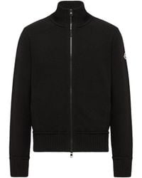 Moncler - Moncler Cashmere & Wool Zip-Up Cardigan - Lyst