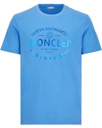 Moncler - T-shirt à logo métallisé - Lyst