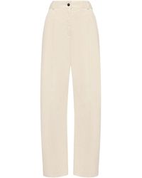 Moncler - Moncler Corduroy Wide Leg Trousers - Lyst