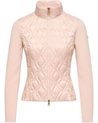 Moncler - Moncler Cotton Padded Zip-Up Cardigan - Lyst