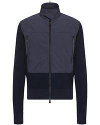 Moncler - Moncler Padded Zip-Up Cotton Cardigan - Lyst