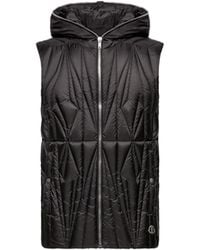 Moncler - Moncler Geocamo Ziplock Hooded Down Gilet - Lyst