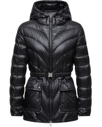 Moncler - Doudoune Mi-Longue À Capuche Argenno - Lyst