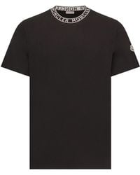 Moncler - Moncler Logo-Trimmed Cotton T-Shirt - Lyst