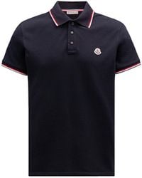 Moncler - Logo-Appliquéd Piqué Cotton Polo Shirt - Lyst
