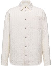 Moncler - Vertical-Quilted Padded Shirt Jacket - Lyst