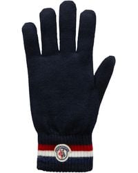 Moncler - Gestreifte Handschuhe - Lyst