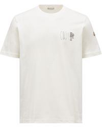 Moncler - Printed Motif T-shirt - Lyst