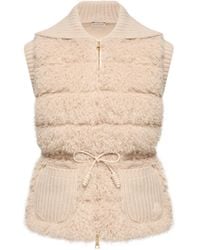 Moncler - Moncler Wool & Cashmere Blend Down Gilet - Lyst
