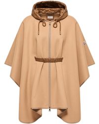 Moncler - Moncler Padded Wool Blend Cape - Lyst