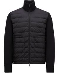 Moncler - Padded Wool Cardigan - Lyst