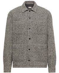 Moncler - Moncler Melange Wool Blend Shirt Jacket - Lyst