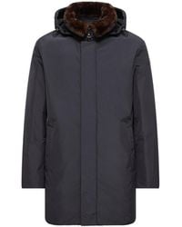 Moncler - Moncler Okefen Hooded Long Down Parka Jacket - Lyst