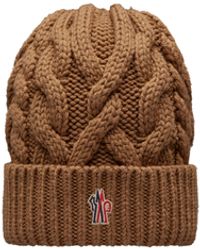 3 MONCLER GRENOBLE - Cable Knit Wool Beanie - Lyst