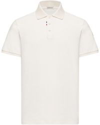 Moncler - Moncler Logo Cotton Piquet Polo Shirt - Lyst