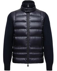 Moncler - Moncler Padded Wool Zip-Up Cardigan - Lyst