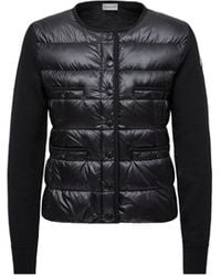 Moncler - Cárdigan De Lana Acolchado, Talla - Lyst