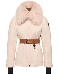 Moncler - Moncler Chaqueta De Esquí Con Ribete De Lana De Oveja Vizelles, Mujer, Talla - Lyst