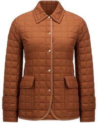 Moncler - Epinal Quadratisch Gesteppte Daunen-Hemdjacke, Damen, Größe - Lyst