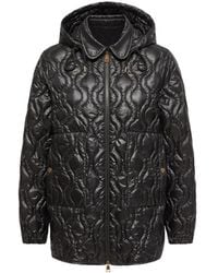 Moncler - Moncler Balette Geometric Quilted Mid-Length Down Jacket - Lyst