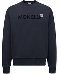 Moncler - Logo Cotton Sweatshirt - Lyst
