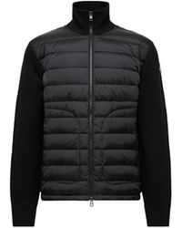 Moncler - Moncler Cardigan Zippé Matelassé, Homme, Taille - Lyst