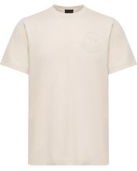 Moncler - Moncler Three-Dimensional Logo Cotton T-Shirt - Lyst