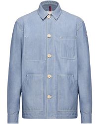 Moncler - Moncler Elorn Chambray Shirt Jacket - Lyst
