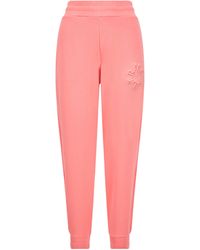 Moncler - Embossed Logo Sweatpants Pink - Lyst