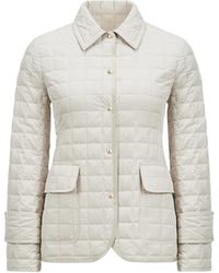 Moncler - Giacca Camicia Imbottita Epinal Con Trapuntatura A Quadri, Donna, Taglia - Lyst