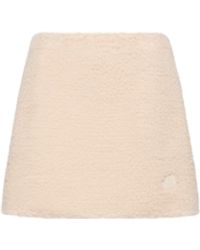 Moncler - Moncler Teddy Mini Skirt - Lyst