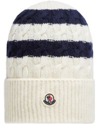 Moncler - Striped Wool Beanie - Lyst