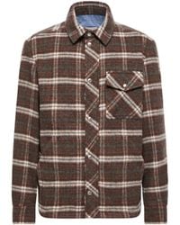Moncler - Moncler Check Wool Shirt Jacket - Lyst