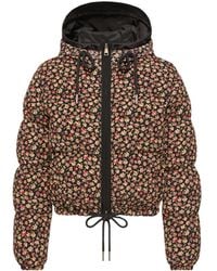 Moncler - Moncler Becfigue Floral Hooded Down Jacket - Lyst