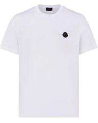 Moncler - Vertical Logo T-shirt White - Lyst